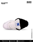 TENIS DC SHOES  CABALLERO BLANCO AZUL NEGRO