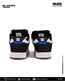TENIS DC SHOES  CABALLERO BLANCO AZUL NEGRO