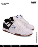 TENIS DC SHOES  CABALLERO BLANCO AZUL NEGRO