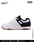 TENIS DC SHOES  CABALLERO BLANCO AZUL NEGRO