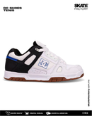TENIS DC SHOES  CABALLERO BLANCO AZUL NEGRO
