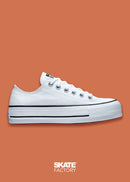 CONVERSE CHOCLO PLATAFORMA BLANCO