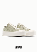CONVERSE CHOCLO PLATAFORMA OLIVO
