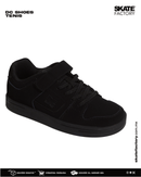 DC SHOES MANTECA 4 TENIS NIÑO NEGRO MONOCRMO