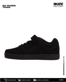 DC SHOES MANTECA 4 TENIS NIÑO NEGRO MONOCRMO