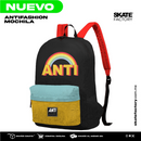 MOCHILA ANTIFASHION ANTI NEGRO AZUL AMARILLO