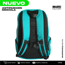MOCHILA ANTIFASHION MENTA CON BROCHES PARA SKATE EN EL EXTERIOR