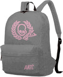 MOCHILA ANTIFASHION UNISEX PORTA LAPTOP GRIS ROSA