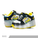 TENIS PATIN CON LED PARA NIÑO BUBBLE GUMMERS MINIONS BCO-NGO