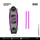 RIELES PARA SKATEBOARD DE PLÁSTICO FUCSIA