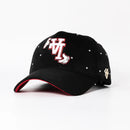 GORRA CASH ONLY LA HANDS NEGRO ROJO