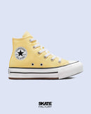 CONVERSE PLATAFORMA PARA MUJER AMARILLO TEXTIL