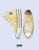 CONVERSE PLATAFORMA PARA MUJER AMARILLO TEXTIL