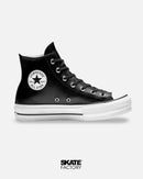 CONVERSE BOTA PLATAFORMA HI NEGRO PIEL