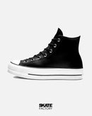 CONVERSE BOTA PLATAFORMA HI NEGRO PIEL