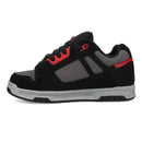 DC SHOES STAG TENIS NIÑO NEGRO GRIS ROJO