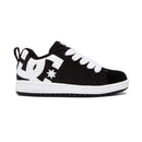 DC SHOES COURT GRAFFIK TENIS PREESCOLAR NEGRO BLANCO