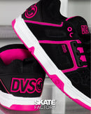 DVS TENIS DAMA NEGRO ROSA