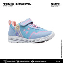 TENIS CON LUCES NIÑA FROZEN AZUL