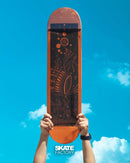 TABLA PARA SKATEBOARDING DEZA ESPÍRITUS COBRE METÁLICA