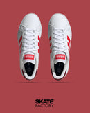 TENIS ADIDAS HOMBRE GRAND COURT CASUAL EN COLOR BLANCO Y ROJO
