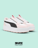 TENIS PUMA PLATAFORMA MUJER KARMEN REBELLE EN COLOR ROSA CON BLANCO Y NEGRO