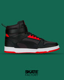 TENIS PUMA HOMBRE RBD GAME EN COLOR NEGRO CON ROJO