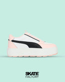 TENIS PUMA PLATAFORMA MUJER KARMEN REBELLE EN COLOR ROSA CON BLANCO Y NEGRO