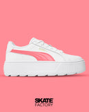 TENIS PUMA PLATAFORMA MUJER KARMEN L EN COLOR BLANCO CON ROSA