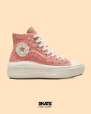 CONVERSE PLATAFORMA PARA MUJER MOVE HI TEX ROSA
