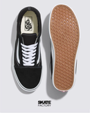 VANS TENIS UNISEX OLD SKOOL GAMUZA NGRO-BCO