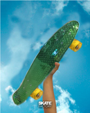 PENNYBOARD LED VERDE METALICA
