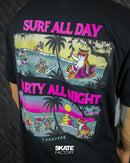 PLAYERA PRAYERS SURF ALL DAY NGO FUCSIA