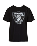 PLAYERA PRAYERS DRINKERS NEGRA