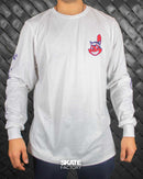 PLAYERA DE MANGA LARGA PRAYERS INDIANS BCO ROJO