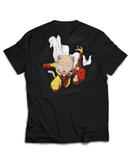 PLAYERA PRAYERS ONE BEER CAT NEGRA