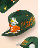 GORRA PLANA PRAYERS HURRICANE VERDE NARANJA