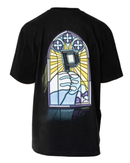 PLAYERA PRAYERS OVERSIZE VITRAL NEGRA