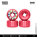 RUEDAS TRICOLOR PARA PATINETA RATA WHEELS CHICLE