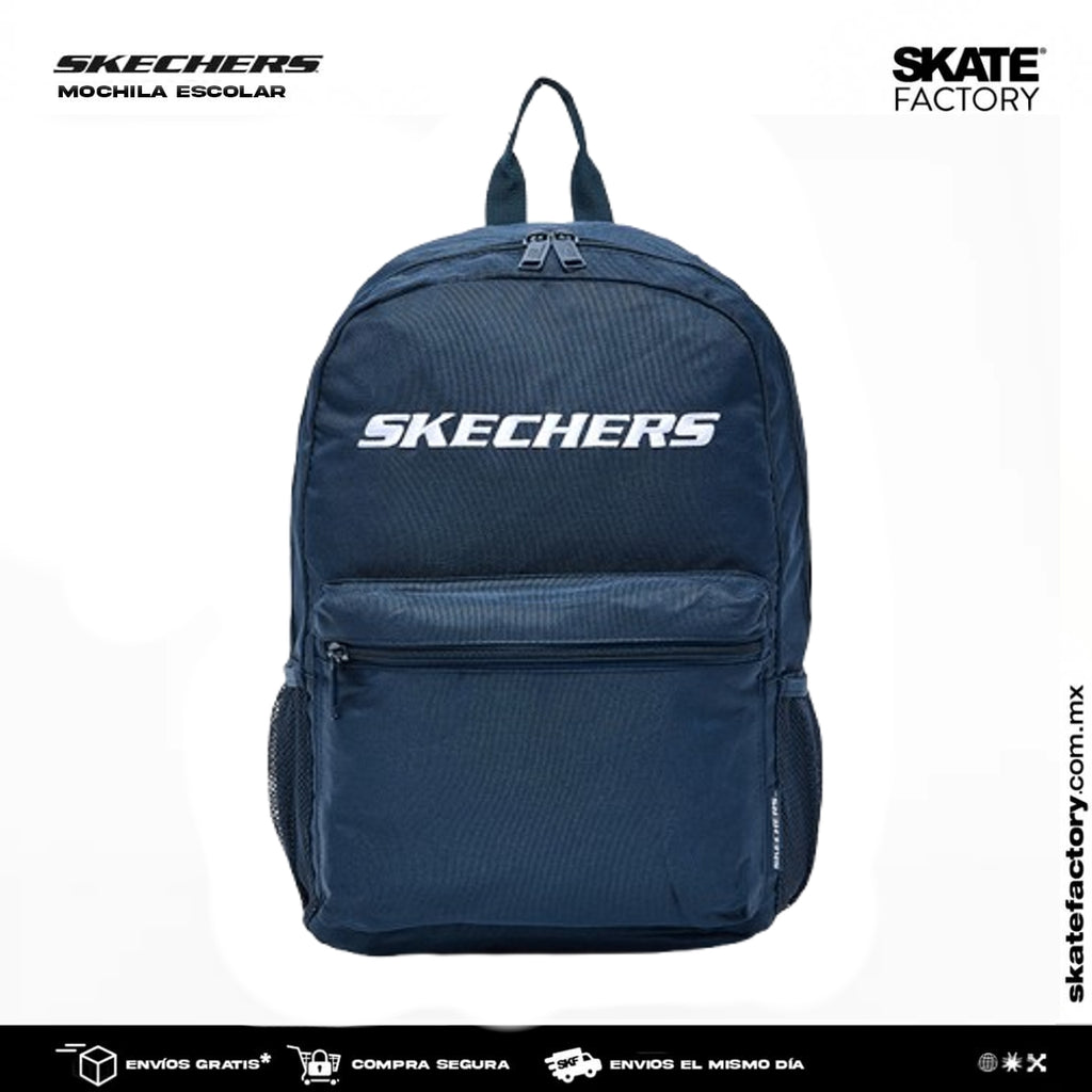 MOCHILA SKECHERS BASIC MARINO – Skate Factory