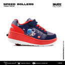 TENIS PATIN NIÑO SPEED ROLLER AZUL ROJO