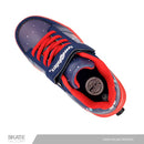 TENIS PATIN NIÑO SPEED ROLLER AZUL ROJO
