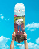 TABLA PARA SKATEBOARDING TRICOLOR ROTULISTA HIJIN