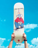 TABLA PARA SKATEBOARDING TRICOLOR ROTULISTA TUMBADO
