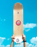 TABLA PARA SKATEBOARDING TRICOLOR ROTULISTA TUMBADO