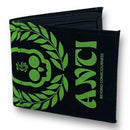 CARTERA PARA HOMBRE ANTIFASHION NEGRO VERDE