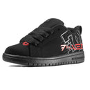 DC SHOES COURT GRAFIKK TENIS PREESCOLAR NEGRO ROJO NOBUCK