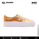 DC SHOES TRASE PLATAFORMA TENIS DAMA ORO