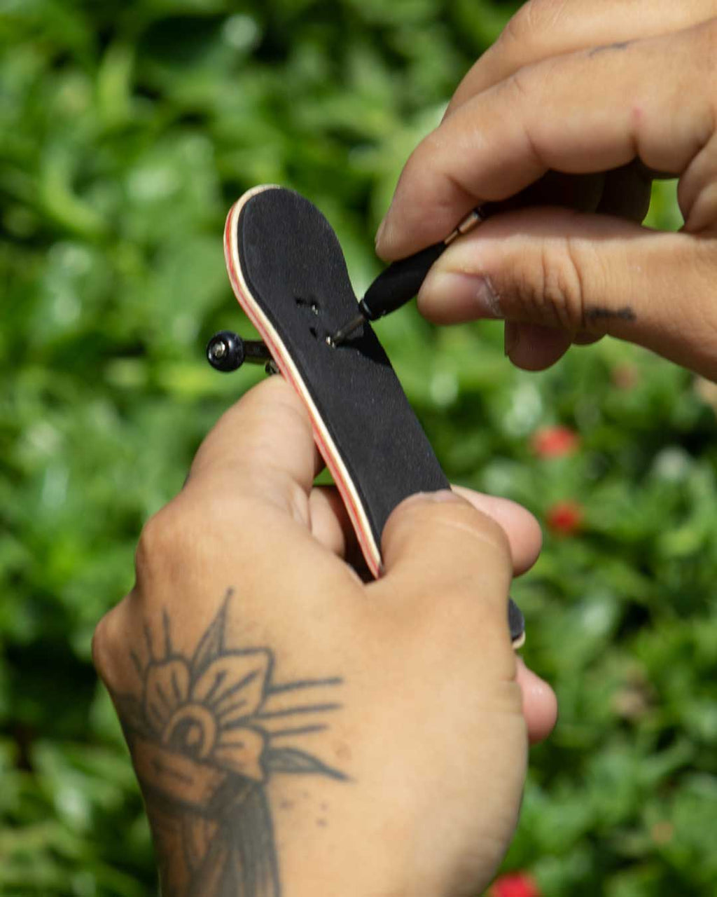 FINGERBOARD DE MADERA PROFESIONAL PARA NIÑOS CAFE BCO Skate Factory