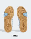 TENIS ADIDAS MUJER HOOPS 3.0 MID EN COLOR BLANCO Y AZUL